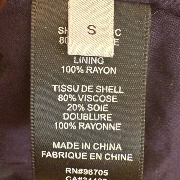 Rebecca Taylor Puff-Sleeve Tiered Dress Navy Size Small - Picture 8 of 8